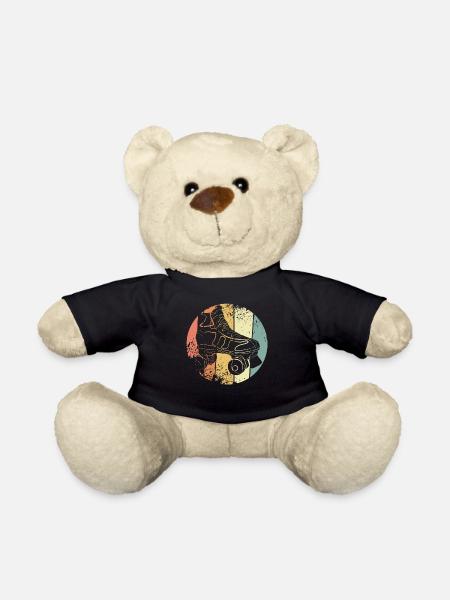 Rollschuh retro Rollschuhlaufen - Teddy - Schwarz