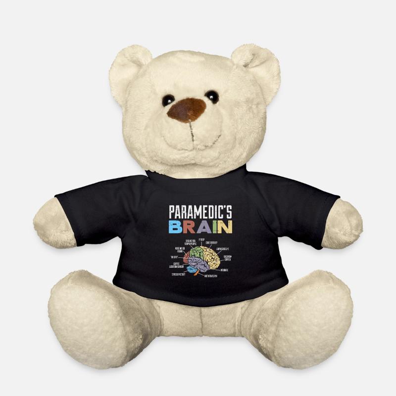 Lustiger Sprichwort-Sanitäter EMS Brain Funny - Teddy - Schwarz