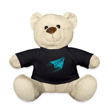 Flugzeug - Teddy - Schwarz - Vorne