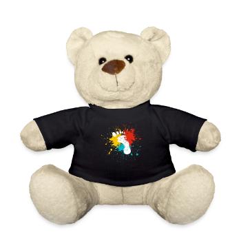Footprint - Teddy Bear - black - Front