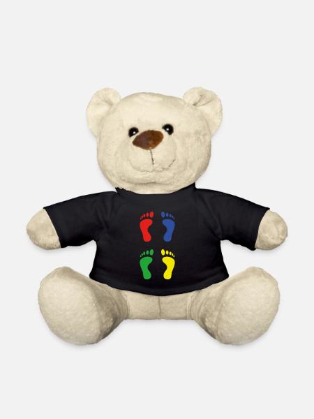 Empreinte du pied - Nounours - noir