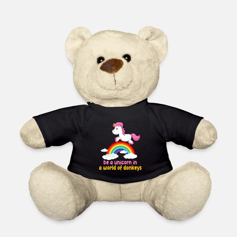 BE A UNICORN - Teddy Bear - black