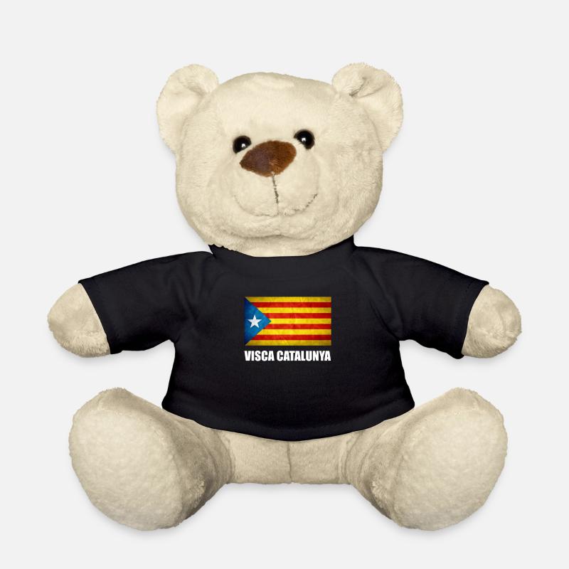 Catalonia Catalunya Drapeau Catalan Indépendance - Nounours - noir