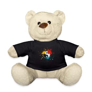 Yin Yang - Teddy Bear - black - Front