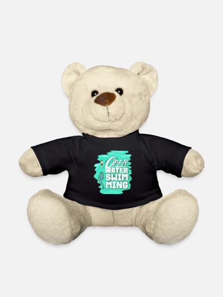Open Water Swimming - Teddy Bear - black