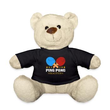Cadeau de joueur de tennis de table Cool Master Pingpong - Nounours - noir - Devant