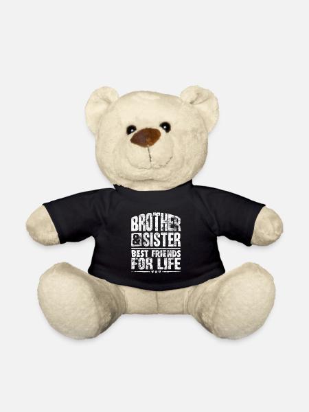 Bruder und Schwester Beste Freunde für's Leben - Teddy - Schwarz