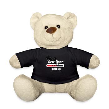 New Year New Year's Eve New Year 2020 Party Gift - Teddy Bear - black - Front