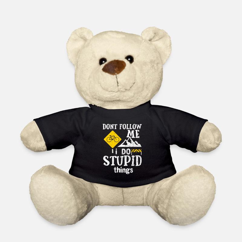 Mountain biker Mountain bike Mountain biking Gift - Teddy Bear - black