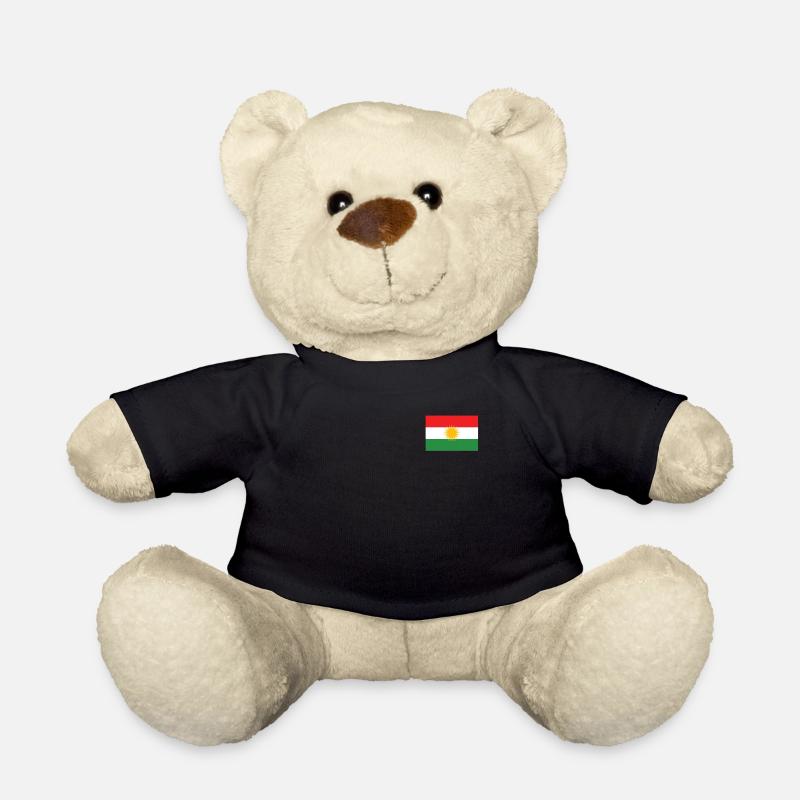 Kurdistan Kurdistan Kurdisch Drapeau Kurde - Nounours - noir