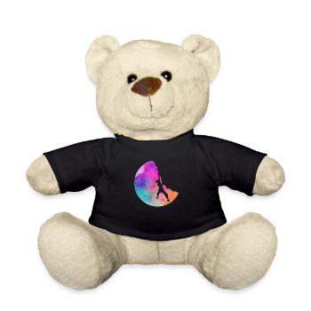 Bouldering climbing mountains mountaineering climbers - Teddy Bear - black - Front
