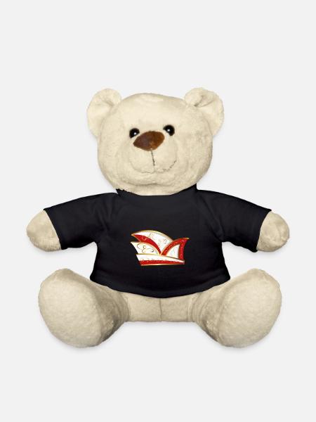 KOMITEEMÜTZE ROT WEISS KARNEVAL Narrenkappe - Teddy - Schwarz