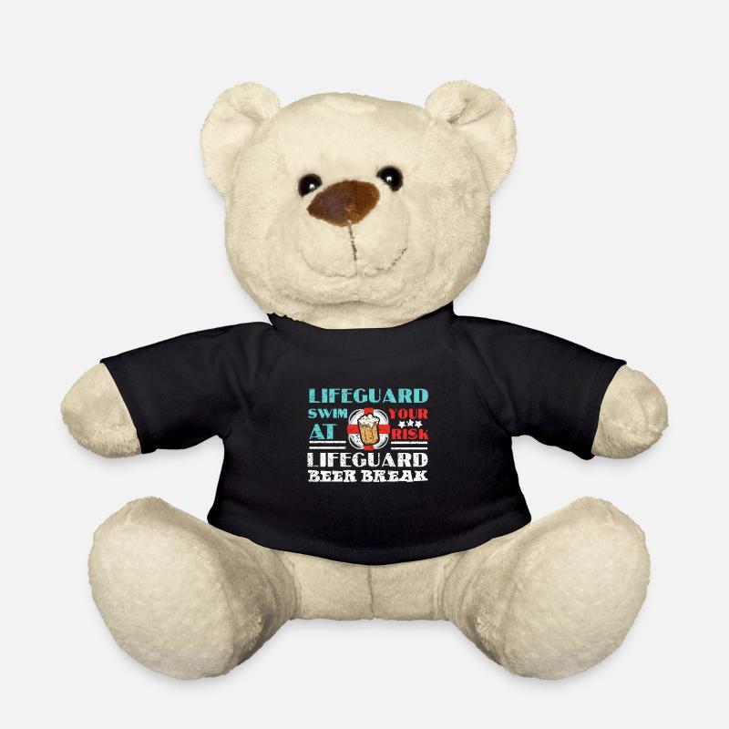 Bademeister Schwimmlehrer Rettungsschwimmer Pool - Teddy - Schwarz