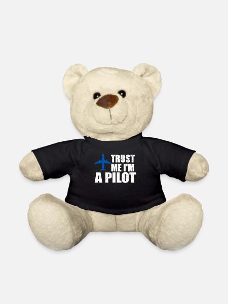 Trust me im a Pilot - Teddy - Schwarz