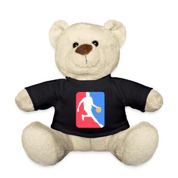 Joueur de basket-ball logo club de basket-ball - Nounours - noir - Devant