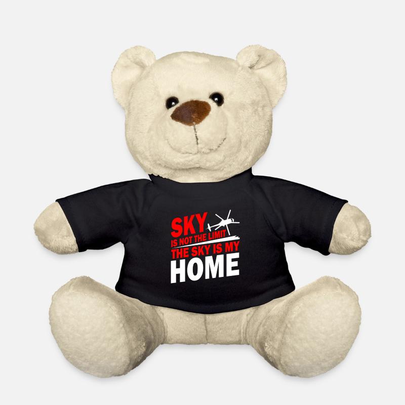 Hubschrauber Pilot Geschenk I Helikopter Heli - Teddy - Schwarz