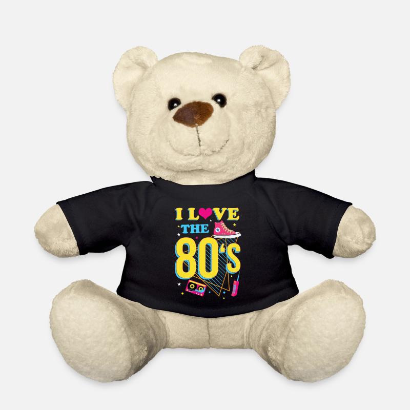 80er jahre mottoparty vintage retro style disco - Teddy - Schwarz