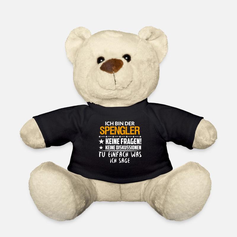 Klempner Spengler Installateur Azubi Geschenkidee - Teddy - Schwarz