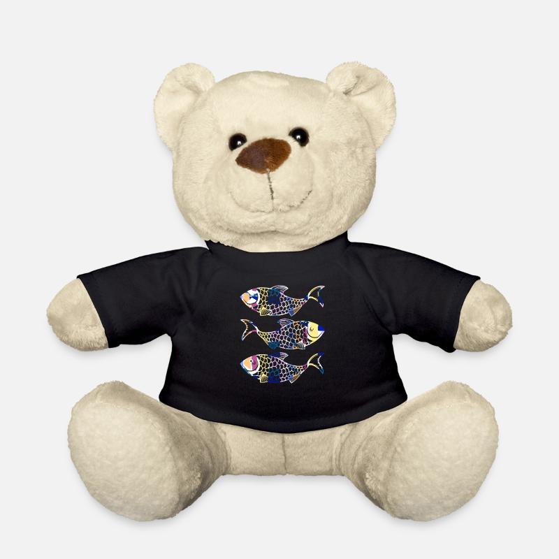 Pisces - Teddy Bear - black
