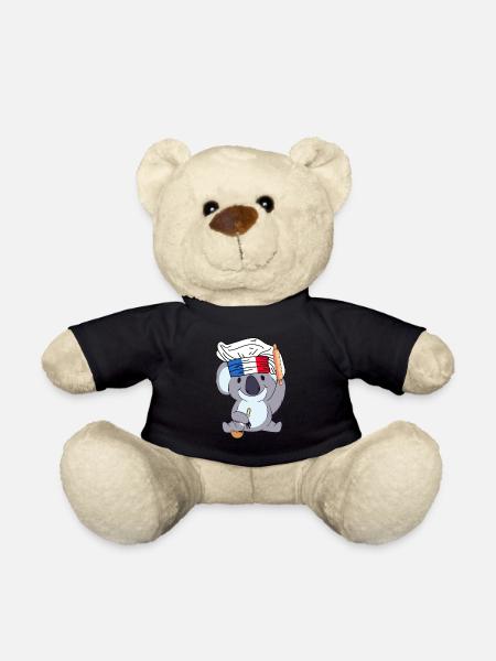 France Chef Koala Baker Paris Cuisine Chef - Teddy Bear - black