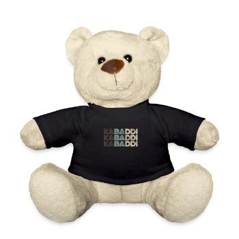 Kabaddi Vintage Match Kapaddi Game Chadukudu - Teddy Bear - black - Front