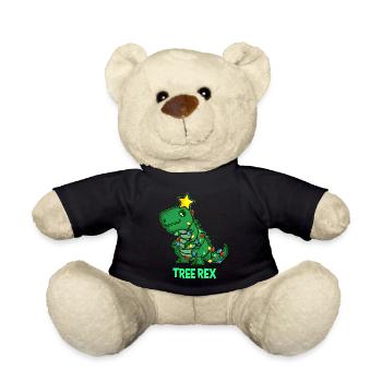 UGLY CHRISTMAS TREX Gift T REX Dino for Dad - Teddy Bear - black - Front