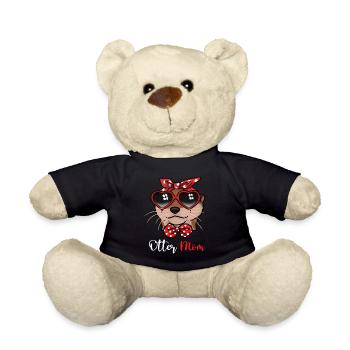 Loutre cadeau femmes loutre amoureux de la loutre - Nounours - noir - Devant