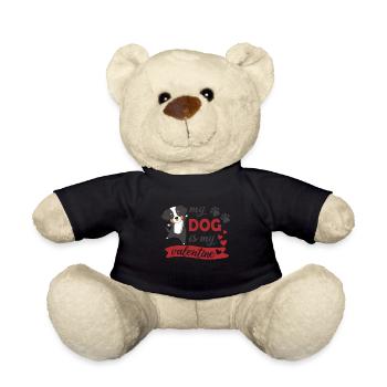 Mon chien est mon valentine berner sennenhund doux - Nounours - noir - Devant