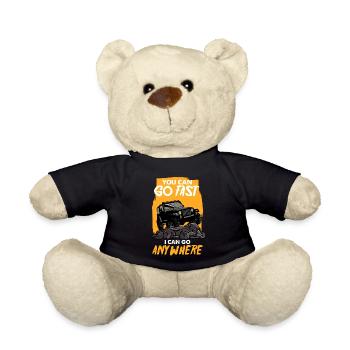 Off-road vehicle 4x4 off-road vehicle Cross saying - Teddy Bear - black - Front