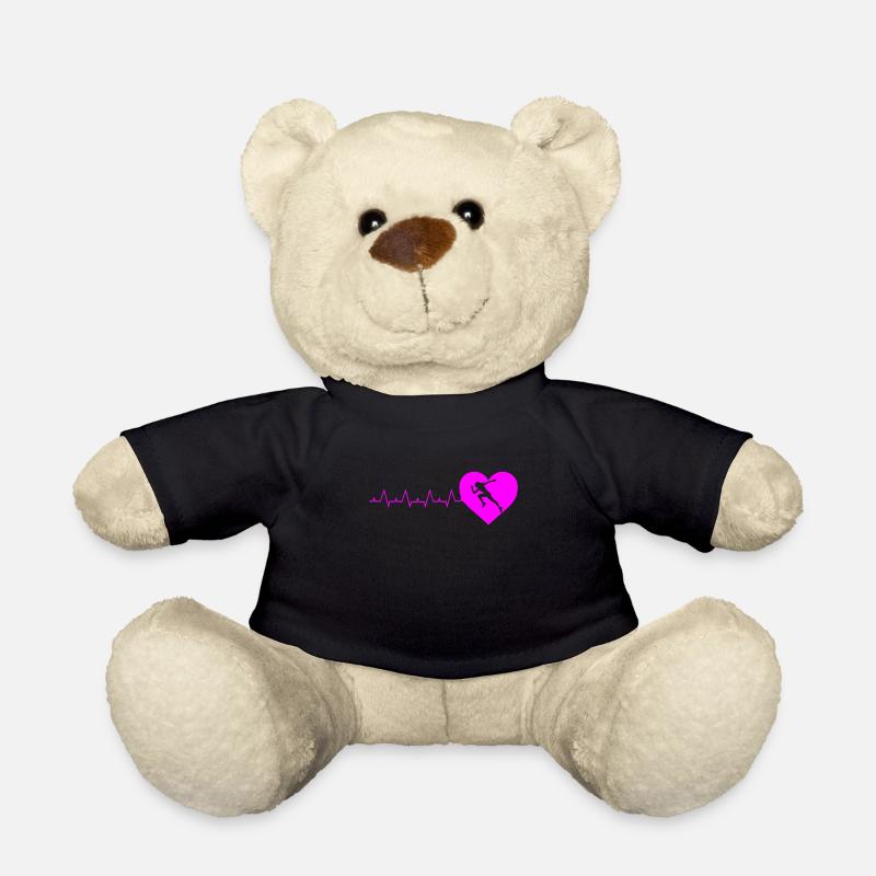 Läufer Geschenk Spaß Damen Laufen Herzschlag Geschenke - Teddy - Schwarz
