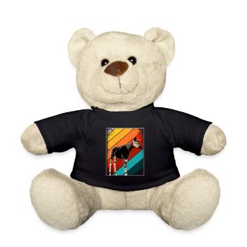 Okapi Retro Gift - Teddy Bear - black - Front