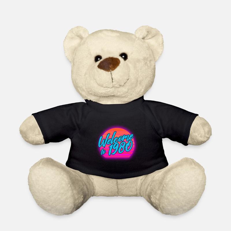 80s Vintage 80s Outfir 80s Retro 80s - Teddy Bear - black
