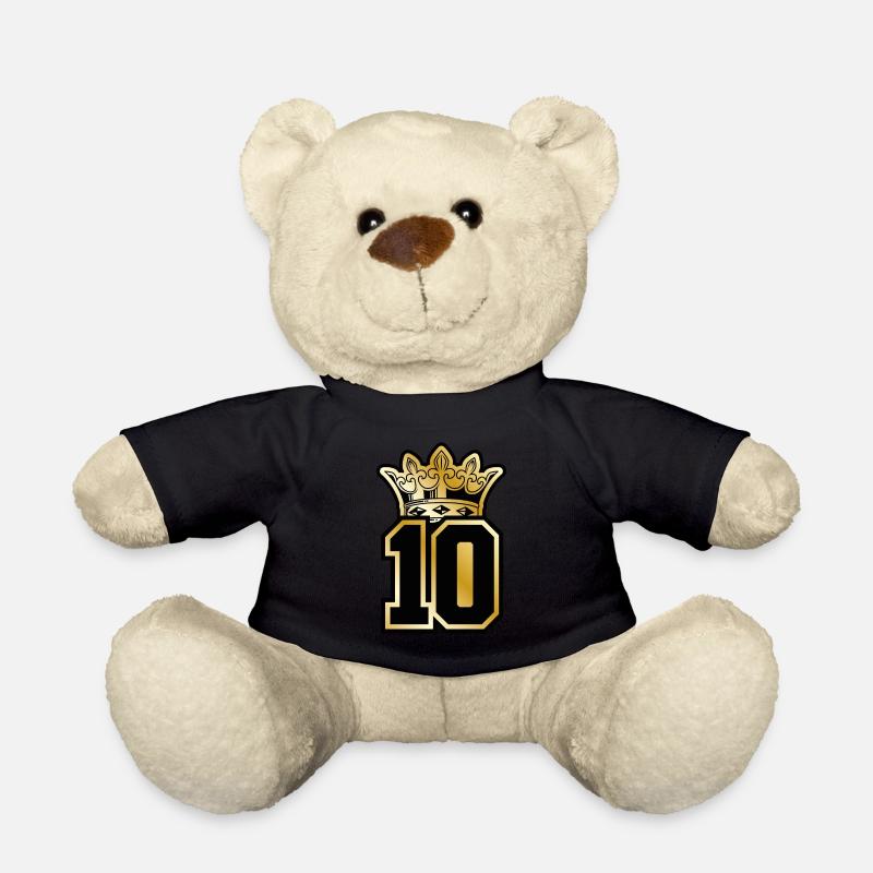 10 zahl krone gold - Teddy - Schwarz