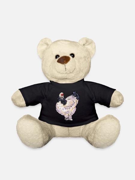 Brahma Hühner Hühnerart Bauer Landwirt Huhn Hahn - Teddy - Schwarz