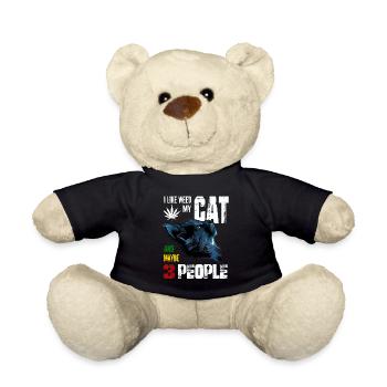 I Like Weed My Cat And Maybe 3 People graphic - Teddy - Schwarz - Vorne