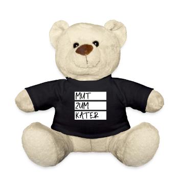 Party Bier lustiger Spruch - Teddy - Schwarz - Vorne