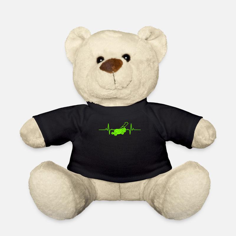 Rasenmähen Herzschlag - Teddy - Schwarz