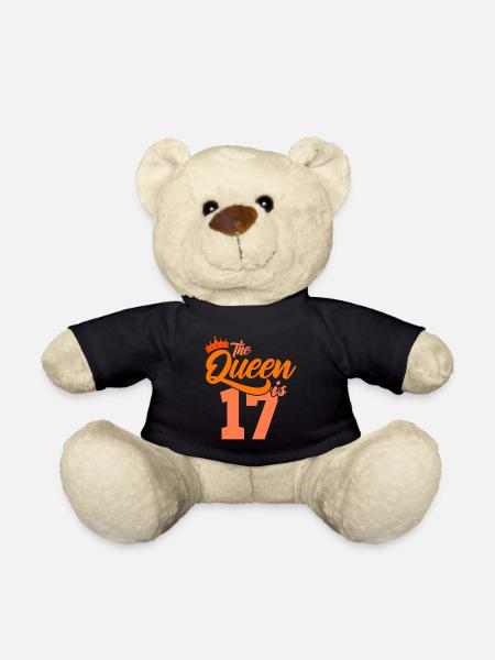 BIRTHDAY QUEEN 17 Geburtstag Schwester 17 Jahre - Teddy - Schwarz