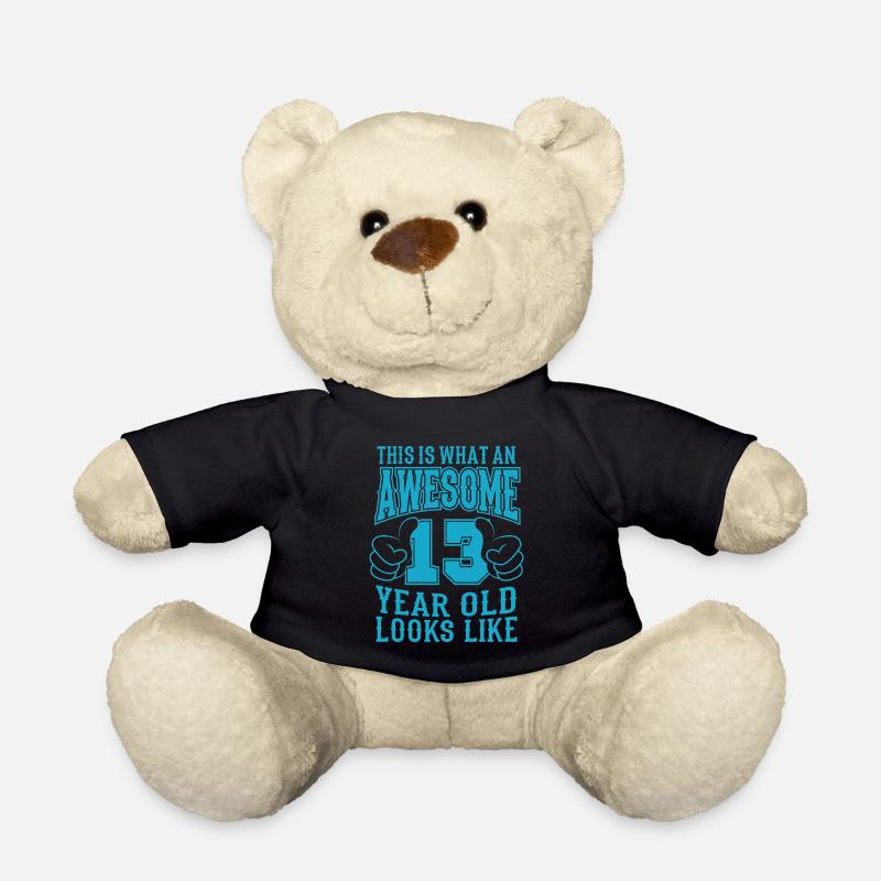 J’ai 13 ans 13 ans garçons 13 ans - Nounours - noir