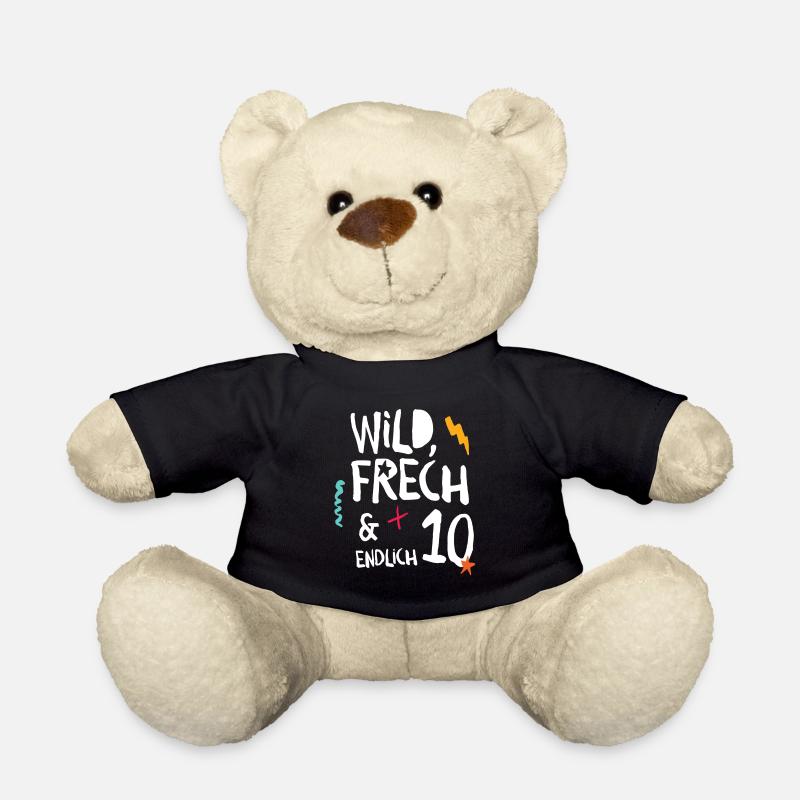 Wild Frech & Endlich 10. Kind zehnter Geburtstag - Teddy - Schwarz