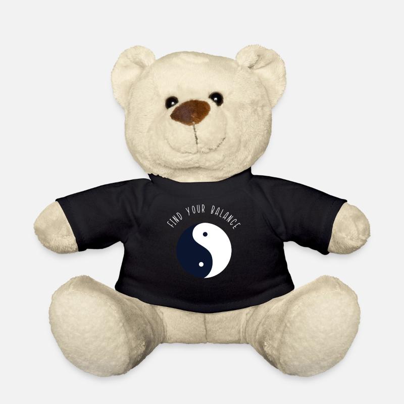 Yin et Yang - Nounours - noir