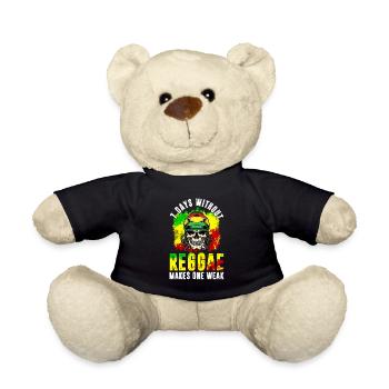 Reggae Dancehall Rasta Rastafari - Nounours - noir - Devant
