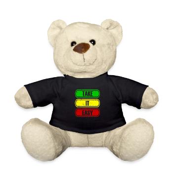 Reggae Dancehall Rasta Rastafari - Nounours - noir - Devant