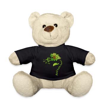 Sunflower Mental Health Awareness Dépression - Nounours - noir - Devant
