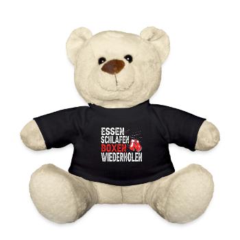 Boxer Kampfsport Boxhandschuhe Sport Fitness - Teddy - Schwarz - Vorne