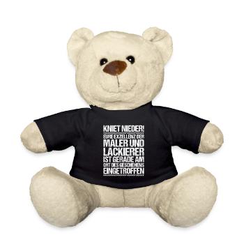 Maler und Lackierer Malerin Lackiererin Painter - Teddy - Schwarz - Vorne