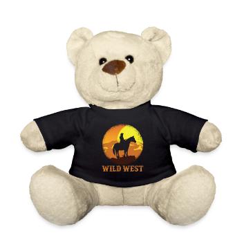 Wild West Cowboy - Teddy - Schwarz - Vorne