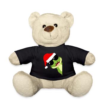Frosch Weihnachten - Teddy - Schwarz - Vorne