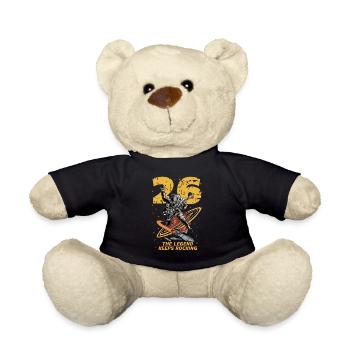 26 Jahre 26. Geburtstag Astronaut Legende EGitarre - Teddy - Schwarz - Vorne