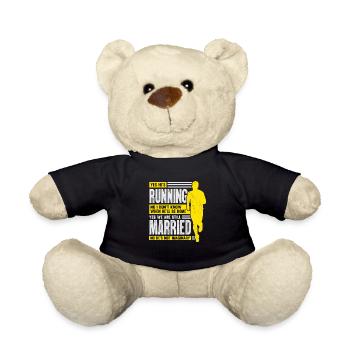 Coureur marathonien Femme Femme Cadeau - Nounours - noir - Devant